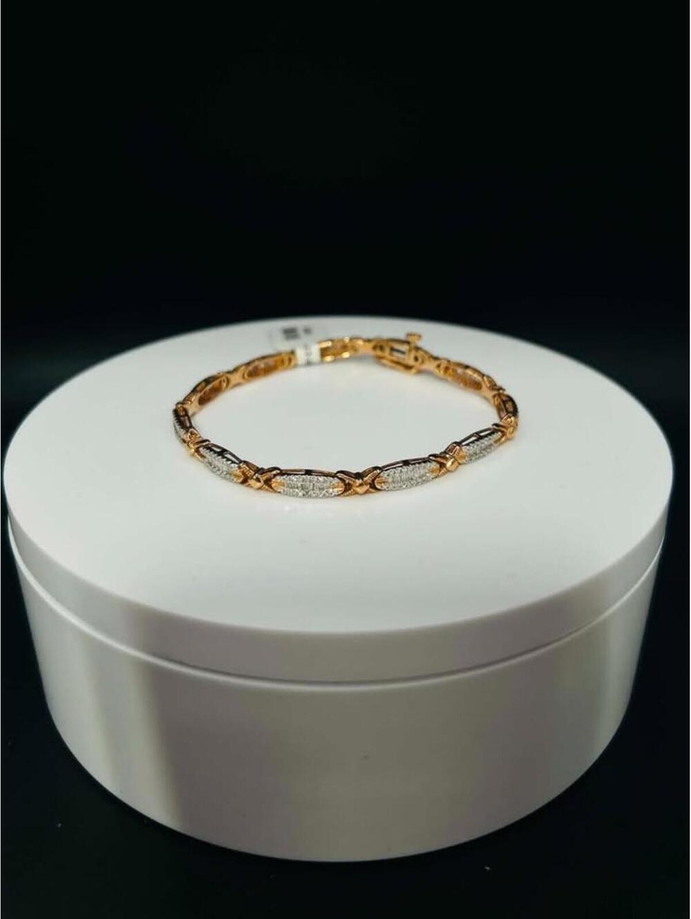 10k Rose Gold Tennis Bracelet
